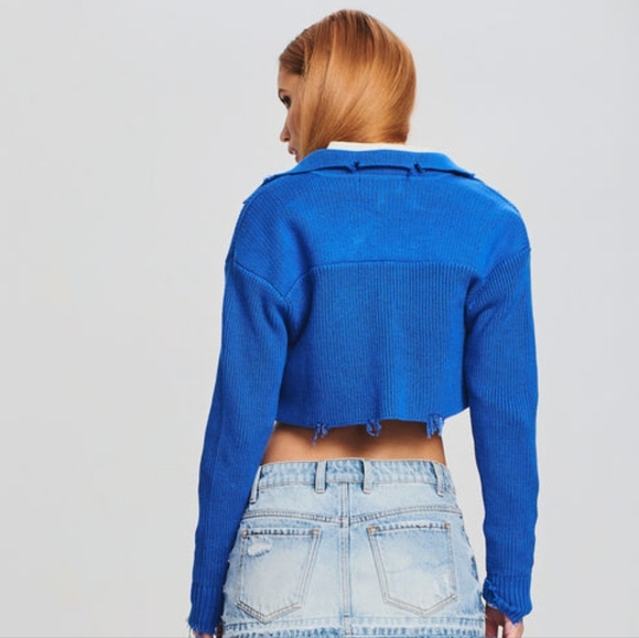 NWT SER.O.YA EVELYN CROPPED KNIT JACKET, VARIOUS SIZES - Picture 4 of 10